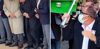 Cenaze namazında Fatih Terim'in zor anları
