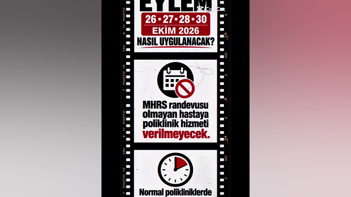 Hekim Birliği Sendikası, 26-30 Ekim'de MHRS'siz hastaya poliklinik vermeyecek
