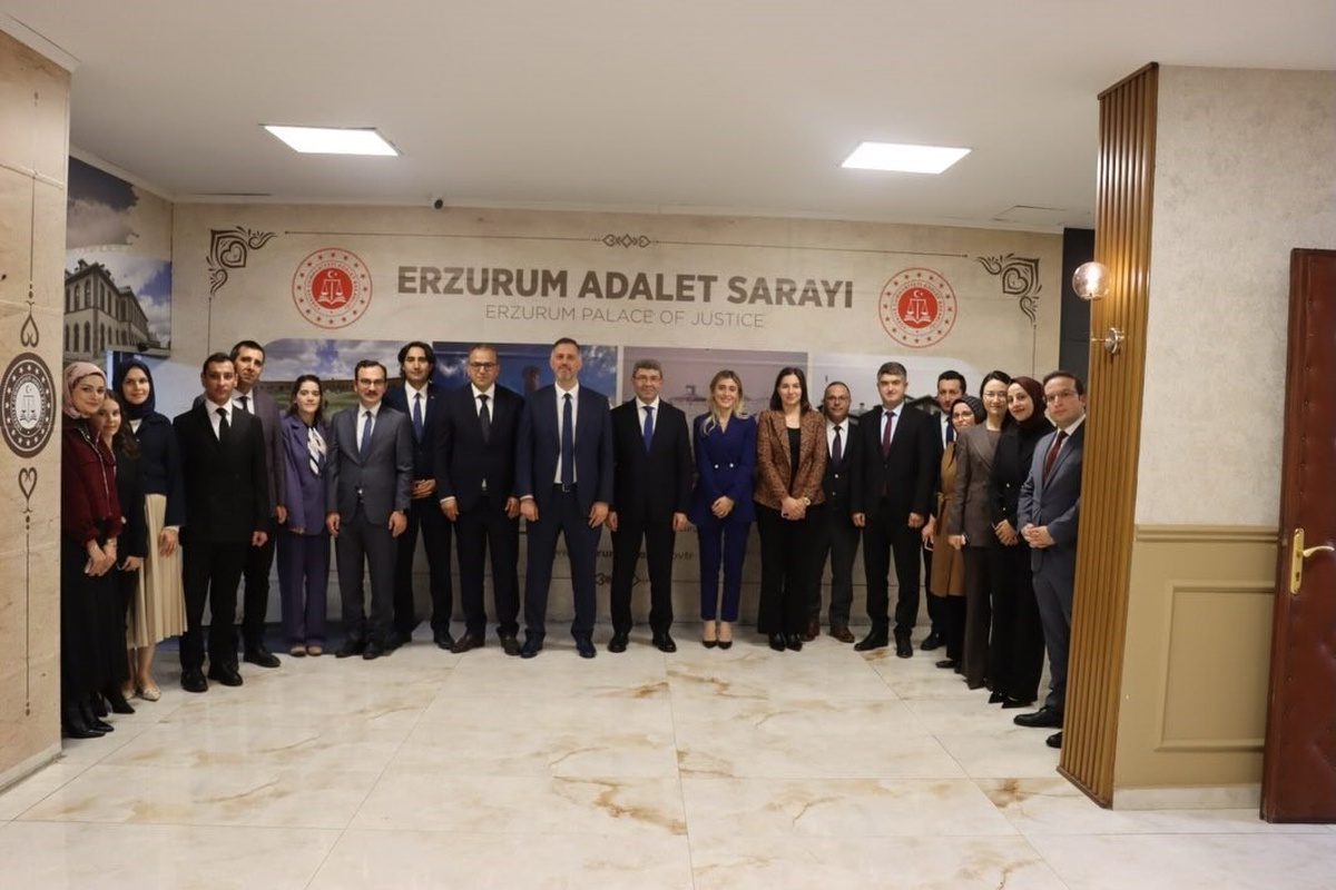 HSK heyeti Erzurum Adliyesi'nde hakim ve savcıların taleplerini dinledi