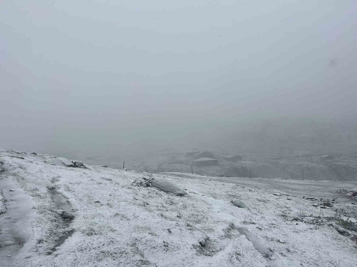 Rize'nin Çamlıhemşin ilçesindeki Avusor Yaylası'nda kar yağışı sezonu kapattı