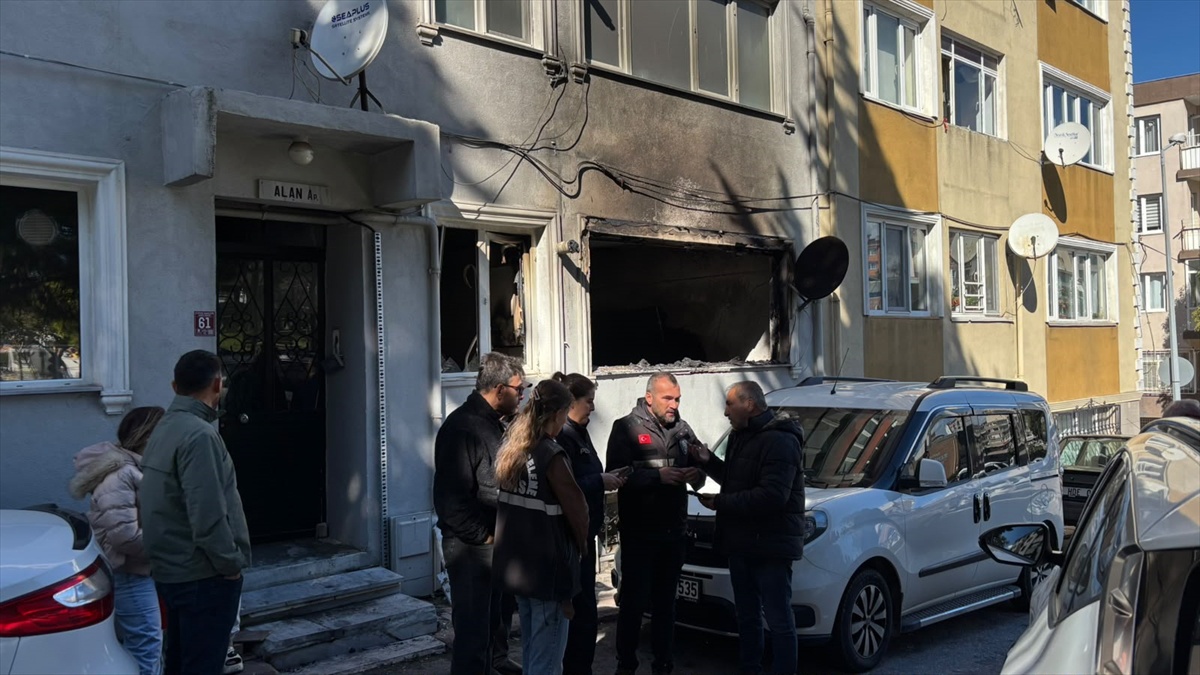 Balıkesir Bandırma'da tüp patlaması sonrası yangın söndürüldü, 8 kişi etkilendi