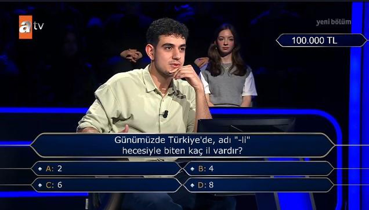 Günümüzde Türkiye'de, adı "-li" hecesiyle biten kaç il vardır?