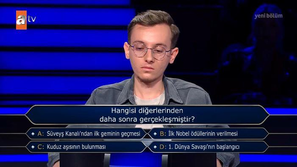 Hangisi diğerlerinden daha sonra gerçekleşmiştir?