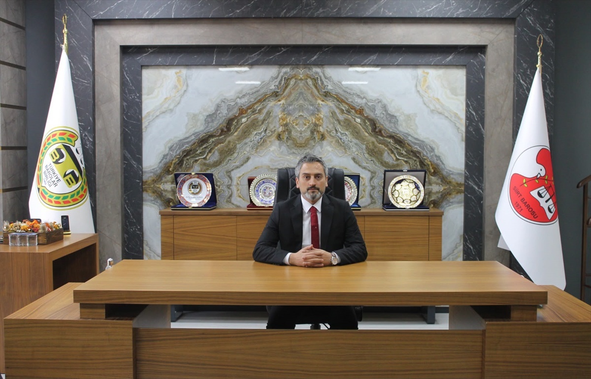 Siirt Barosu Başkanı Avukat Muhammed Alptekin, 149 oyla yeniden seçildi