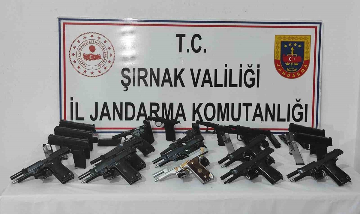 Şırnak'ta jandarma operasyonunda 3 tırda 19 tabanca ve uyuşturucu ele geçirildi