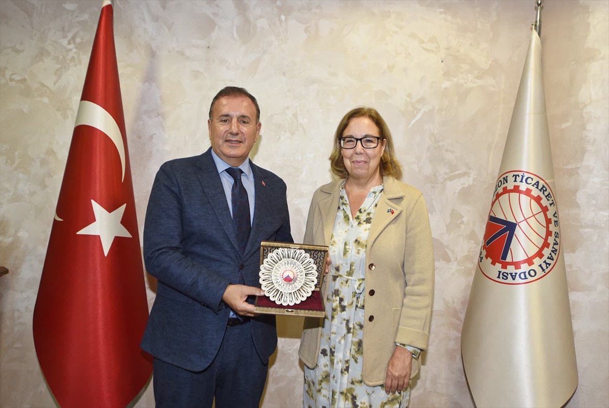 4. Avrupa Sinema Günleri'ne gelen İsveçli diplomat KTÜ ve TTSO'da temaslarda bulundu