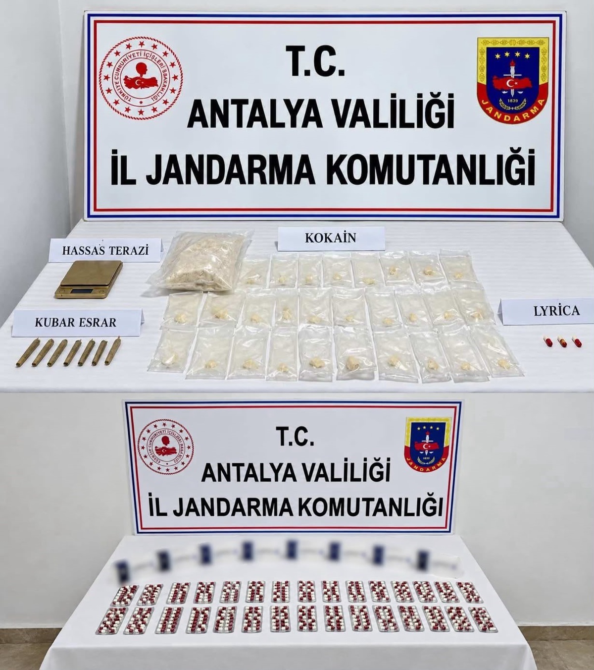 Antalya'da operasyonda 3 kilogram kokain ele geçirildi, 2 kişi tutuklandı
