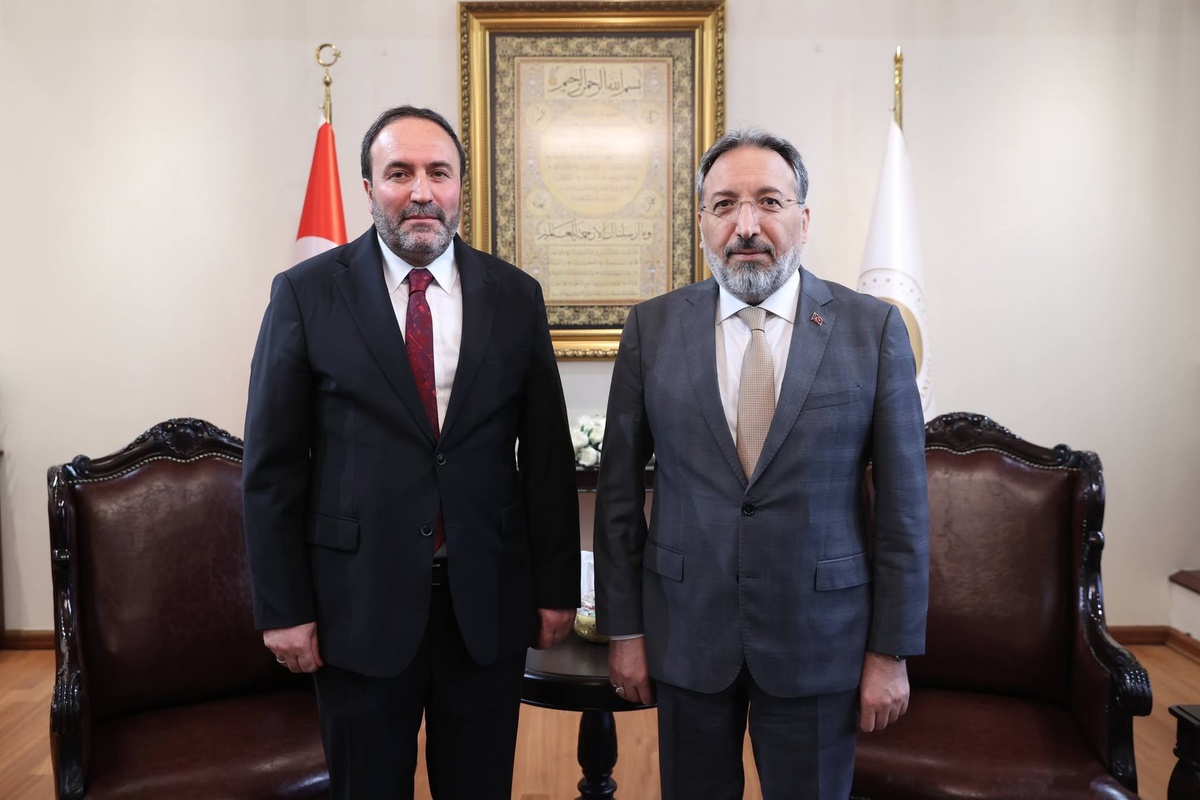 Diyanet İşleri Başkanı Arpaguş, Ağrı İl Müftüsü İlhan’ı kabul etti