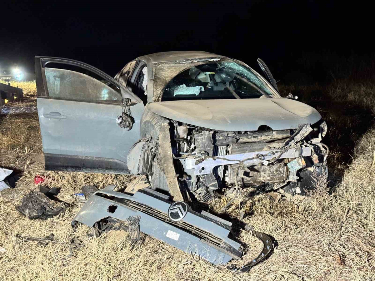 Edirne'de sınıra yakın tarlaya devrilen otomobilde 10 düzensiz göçmen yaralandı