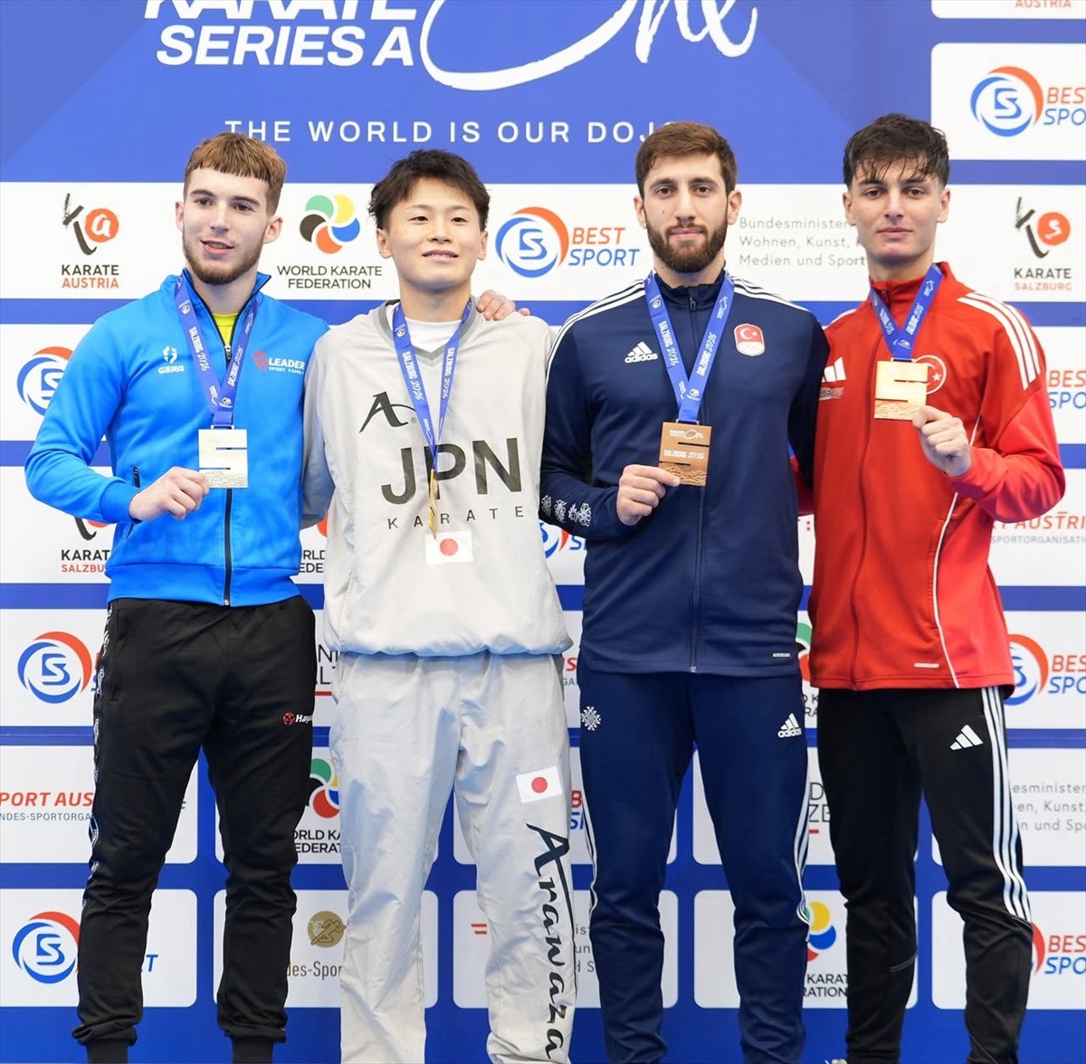 Ekrem Altuner Yılmaz ve Kağan Aslan, Karate 1 Serisi A'da birer bronz madalya kazandı