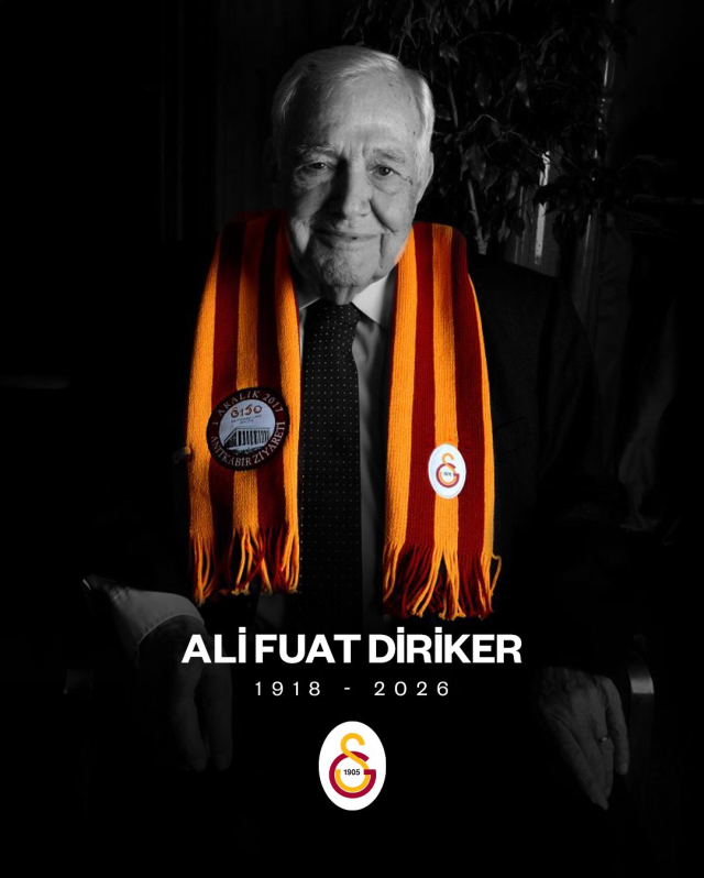 Galatasaray’ın en kıdemli üyesi Ali Fuat Diriker hayatını kaybetti