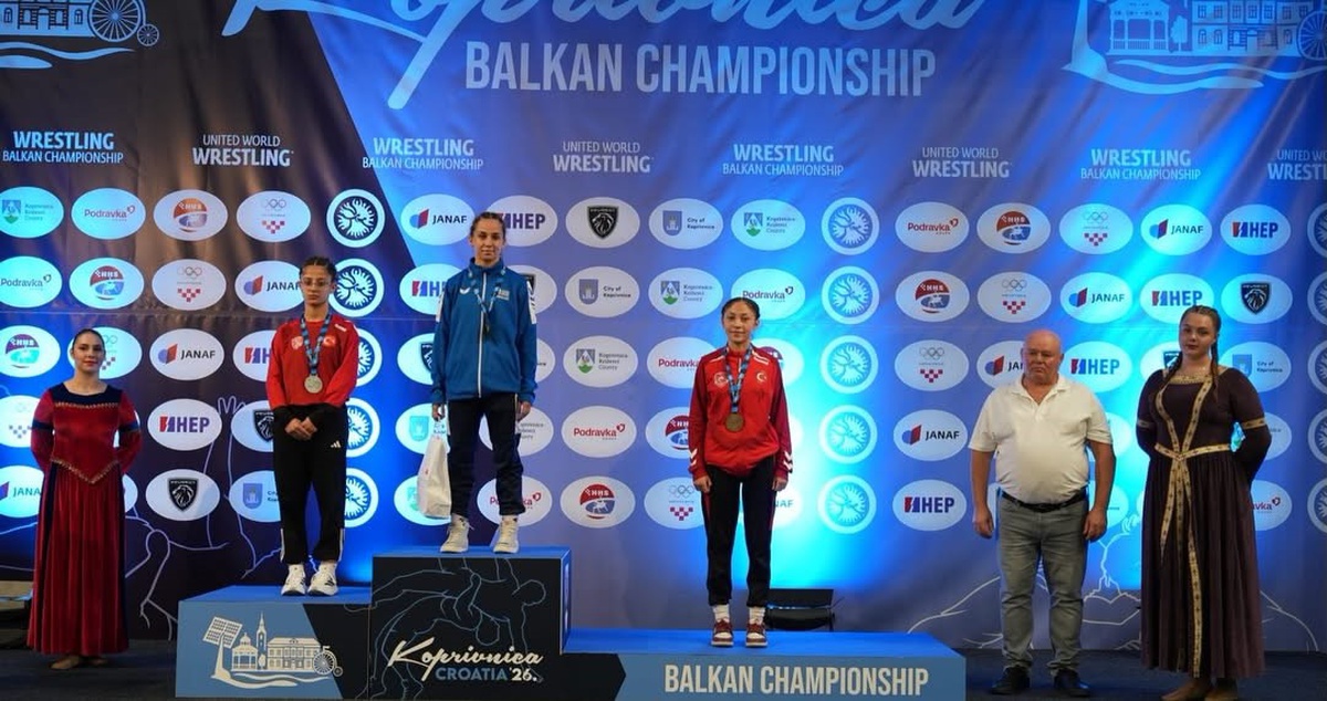 Milli güreşçi Kübra Selin Turgut, Balkan Şampiyonası'nda U17 42 kiloda ikinci oldu
