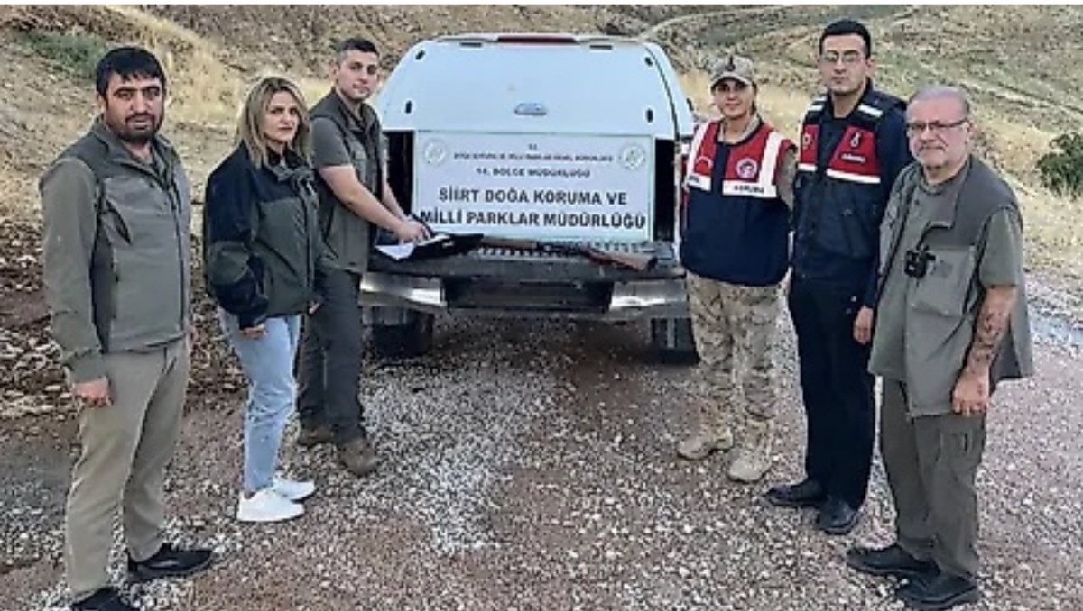 Siirt'te DKMP denetiminde avcılık belgesi olmadan avlanan kişi yakalandı