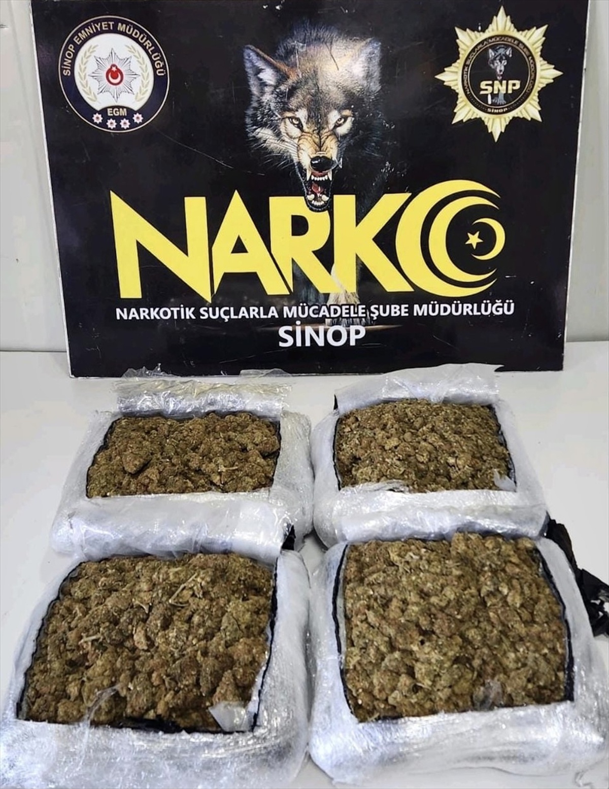 Sinop'ta araçta 2 kilo 892 gram uyuşturucu ele geçirildi, 3 şüpheli tutuklandı