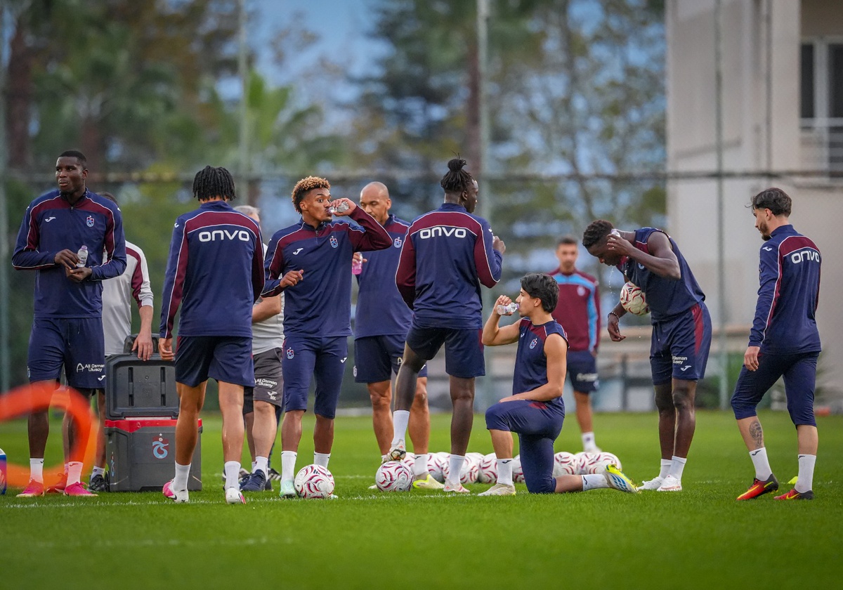 Trabzonspor, Samsunspor deplasmanı öncesi antrenmanlara devam etti