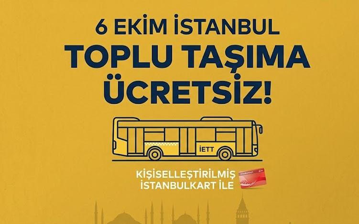 Yarın otobüsler bedava mı, 6 Ekim Salı İETT neden ücretsiz?