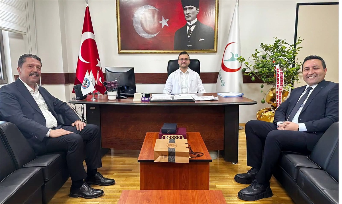 Beypazarı Belediye Başkanı Kasap, yeni başhekim ve nüfus müdürünü ziyaret etti