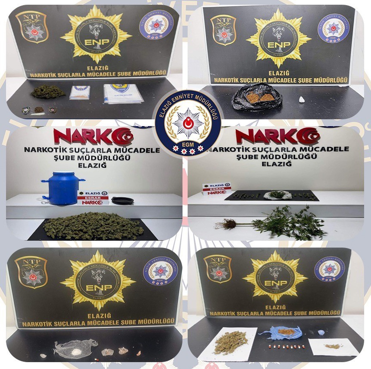 Elazığ'da uyuşturucu ağlarına operasyon düzenlendi, 12 şüpheli cezaevine gönderildi