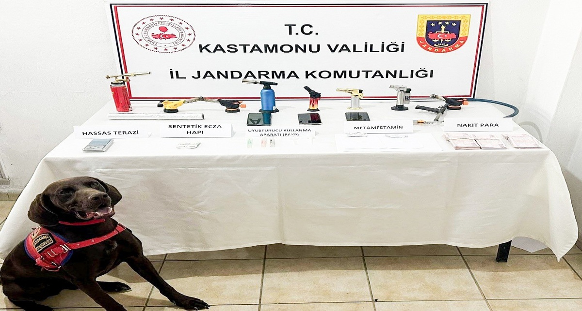 Kastamonu'da jandarmanın uyuşturucu operasyonunda 5 şüpheliden 1'i tutuklandı