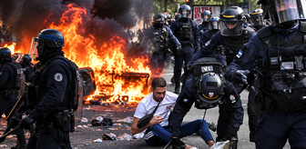 Paris savaş alanına döndü! Öğrenci protestolarında ortalık karıştı