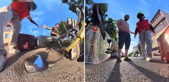 Trafikte korna kavgası: Motosikletli kurye saldırıya uğradı