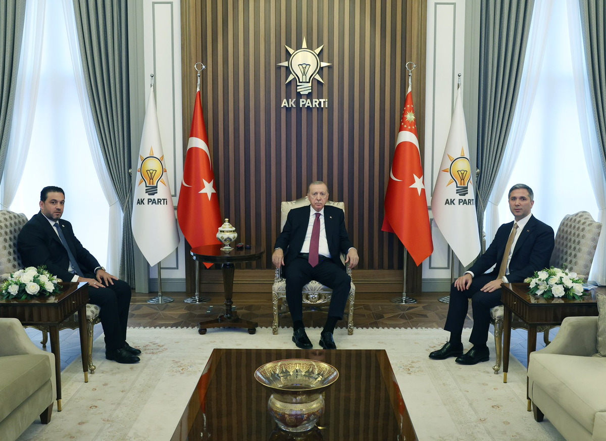 Cumhurbaşkanı Erdoğan, Uluslararası Demokratlar Birliği Genel Başkanı Aslan ile bir araya geldi