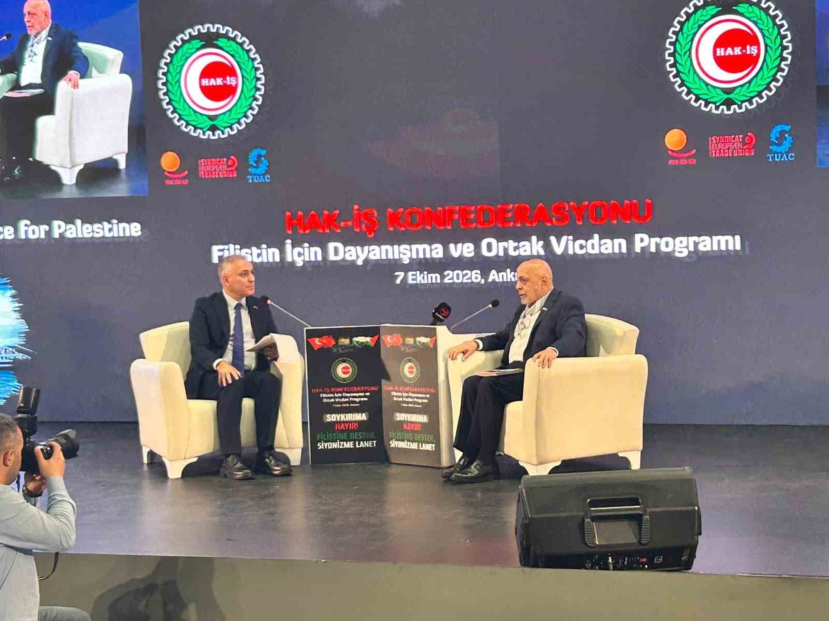 HAK-İŞ Genel Başkanı Arslan: "Sumud, dünyanın sessiz kaldığı bir dönemde Filistin davasına sahip çıkan kahraman bir kuruluştur"