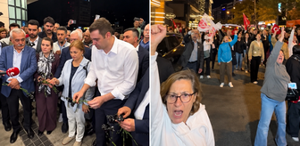 İzmir'de Cemil Tugay protestosunda gerginlik! Vatandaşlardan YENİ Parti'ye soğuk duş