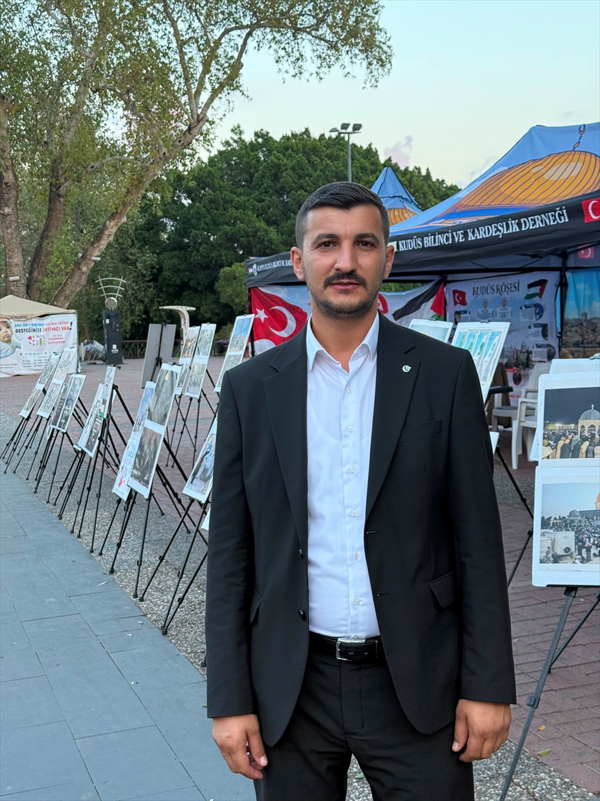 Manavgat'ta 7 Ekim'in yıl dönümünde Gazze için 50 fotoğraflık sergi açıldı