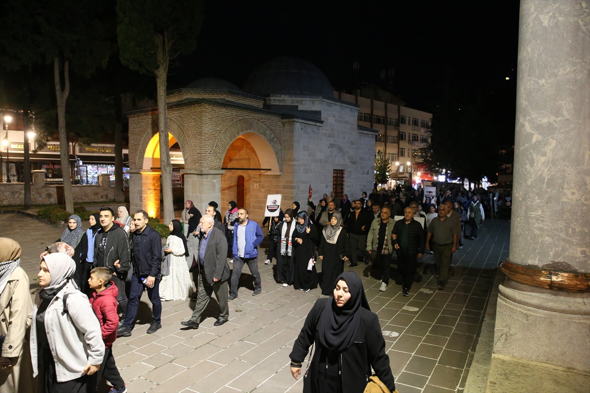 Tokat Milli İrade Platformu, Filistin'e destek yürüyüşünde birlik mesajı verdi