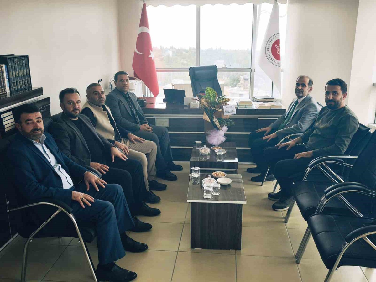 Van Edremit'te Nüfus Müdürlüğü personeli, İlçe Müftülüğüne nezaket ziyaretinde bulundu