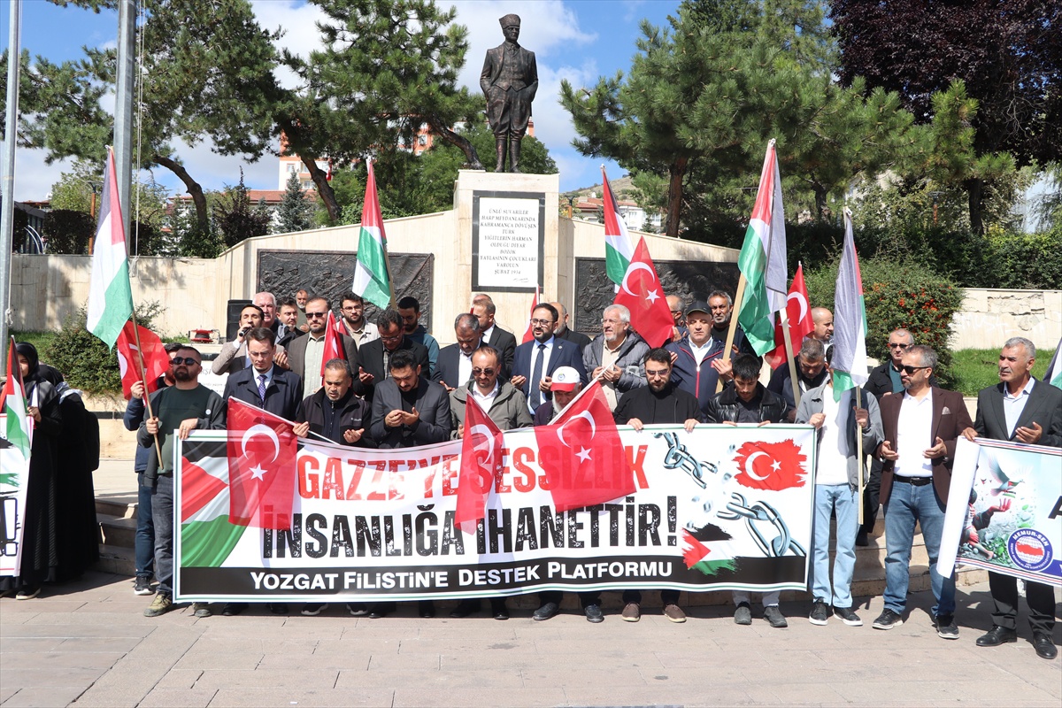 Yozgat Filistin Platformu, Gazze saldırılarının 3. yılında protesto düzenledi