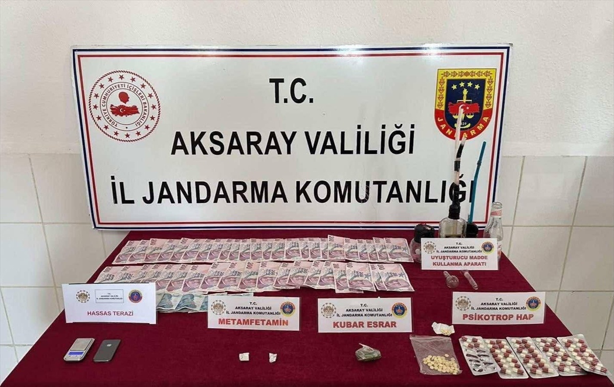 Aksaray'da operasyonda 123 sentetik hap ele geçirildi, 2 zanlı tutuklandı