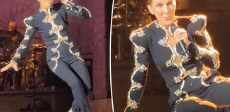 Céline Dion sahnede düştü, hiçbir şey olmamış gibi konsere devam etti