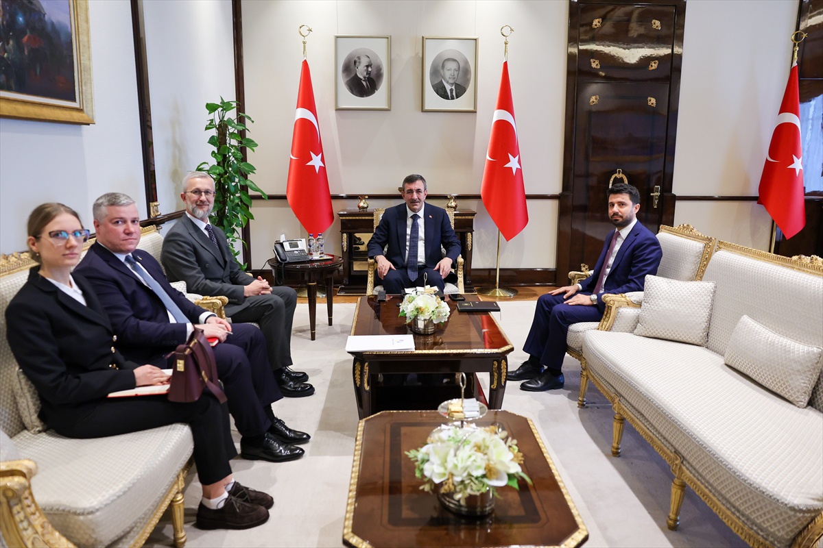 Cumhurbaşkanı Yardımcısı Yılmaz Ukrayna'nın Ankara Büyükelçisi Celal'i kabul etti