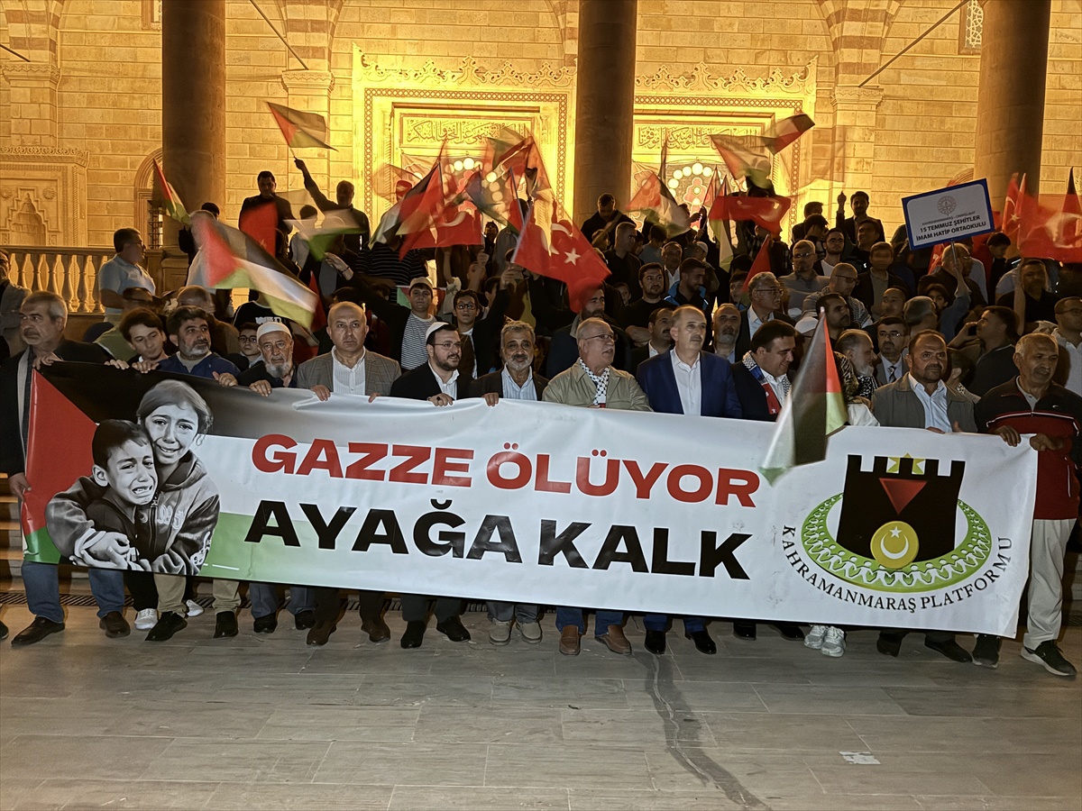Kahramanmaraş Platformu, Gazze saldırılarını 3. yılında protesto etti