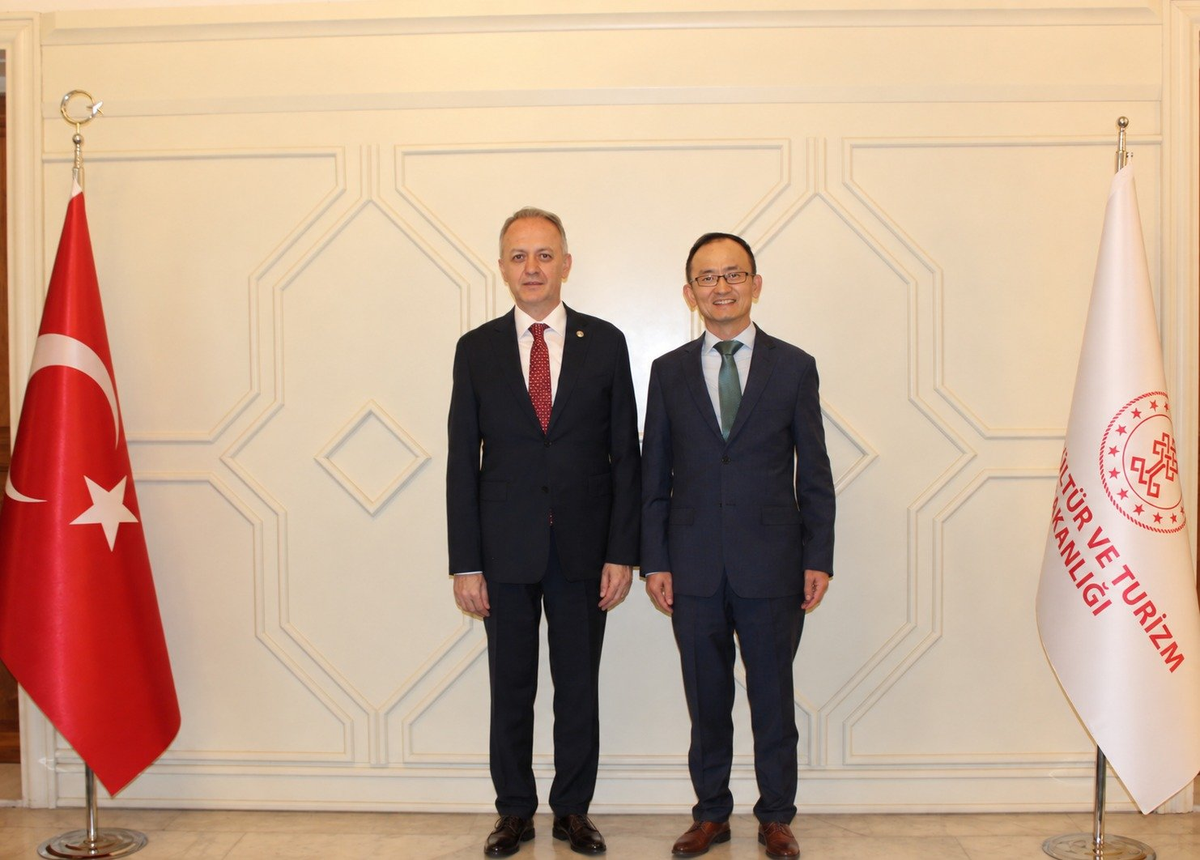 Kültür ve Turizm Bakan Yardımcısı Yazgı, Çin Büyükelçisi Xuebin'i Bakanlıkta ağırladı