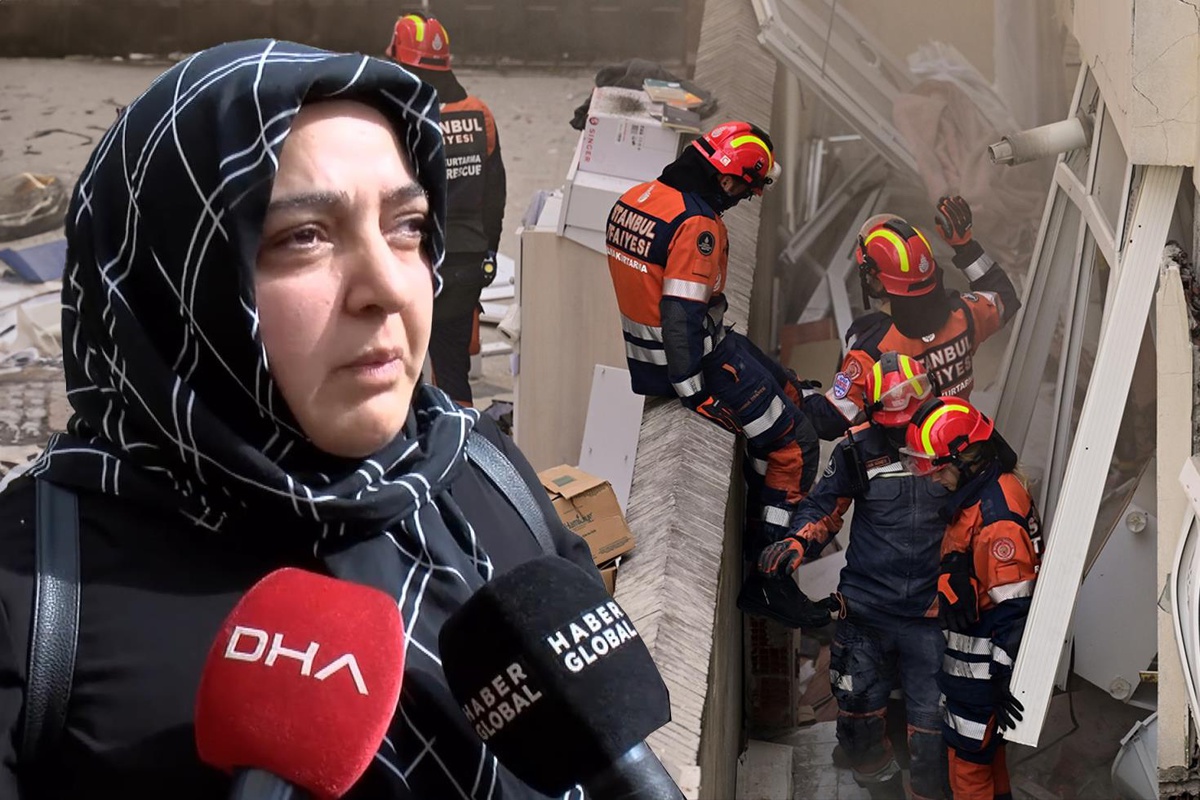 İstanbul'da 3 katı çöken binada can pazarı! Kahreden anları komşu anlattı