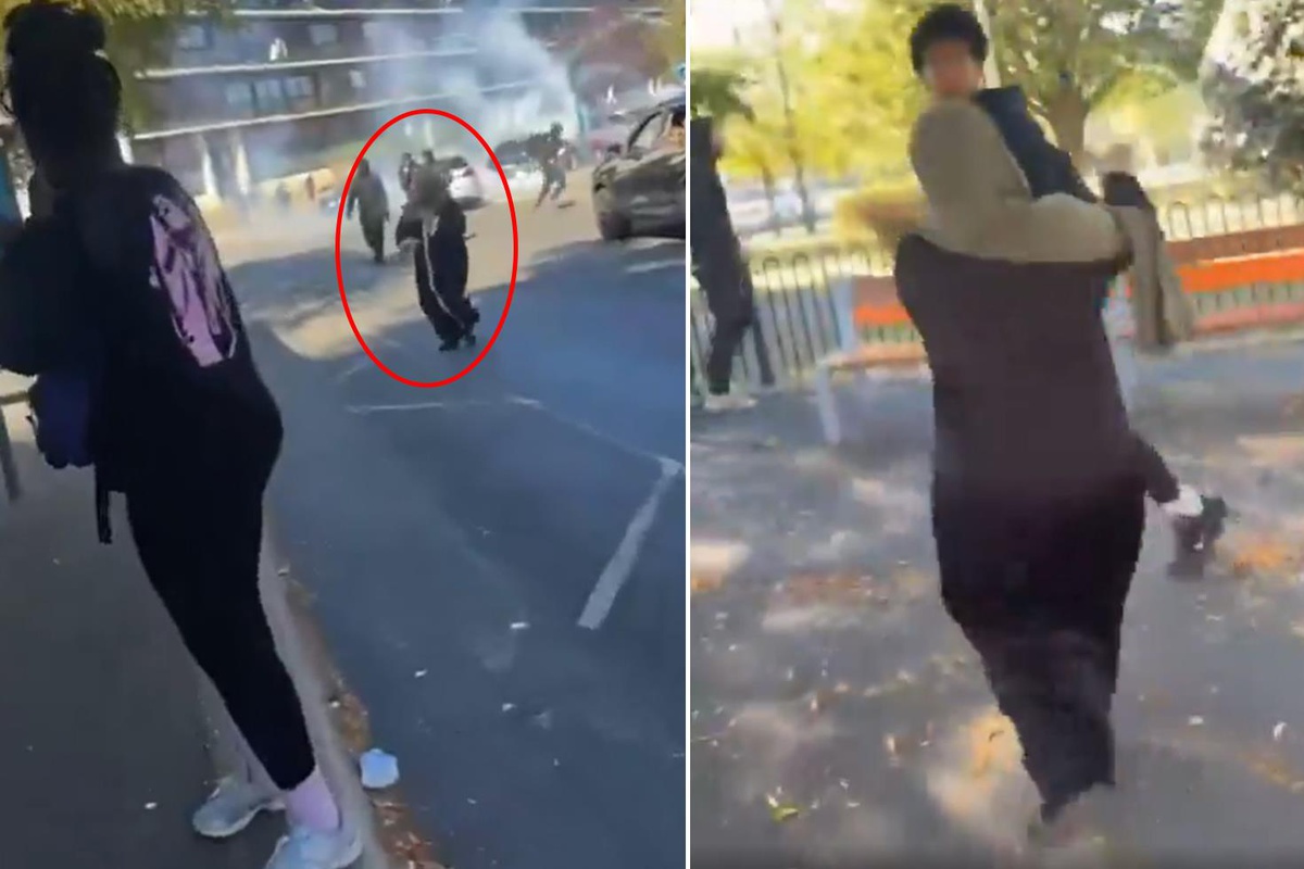 Protestoya katılan gence annesinden meydan dayağı