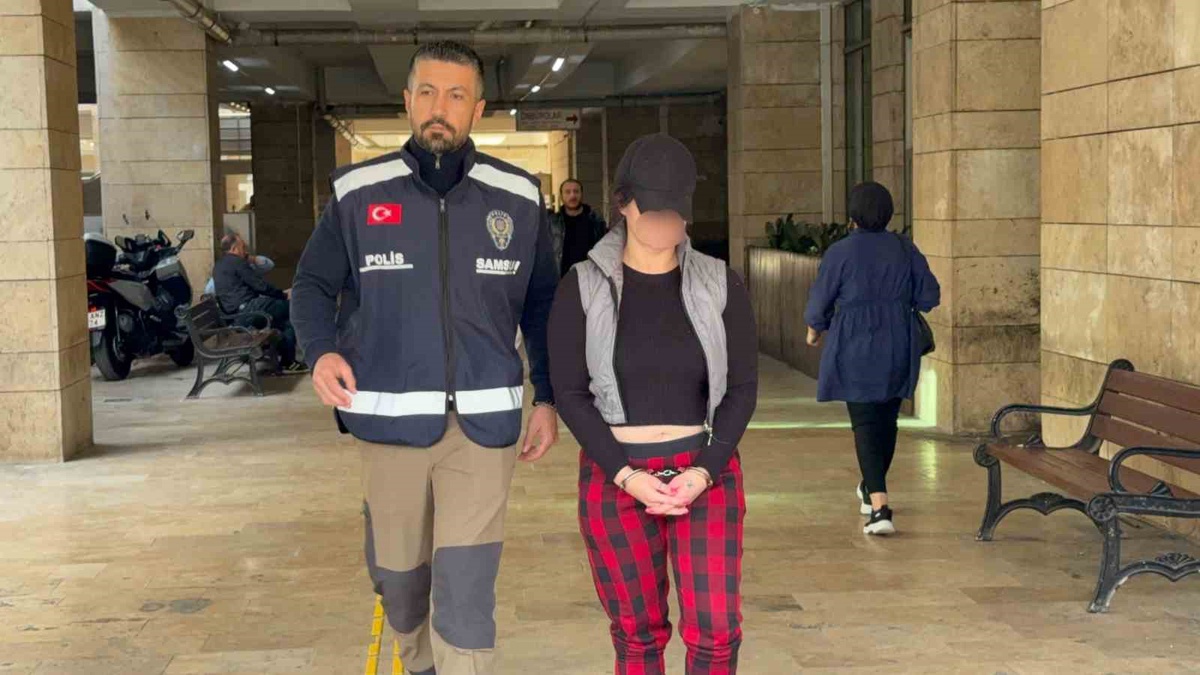 Samsun İlkadım'da 4 yıl 2 ay 25 gün hapis cezası olan kadın yakalanıp tutuklandı