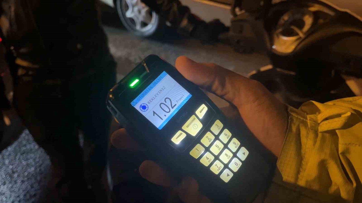 Alkollü motosiklet sürücüsüne 235 bin lira ceza, ehliyeti de iptal oldu