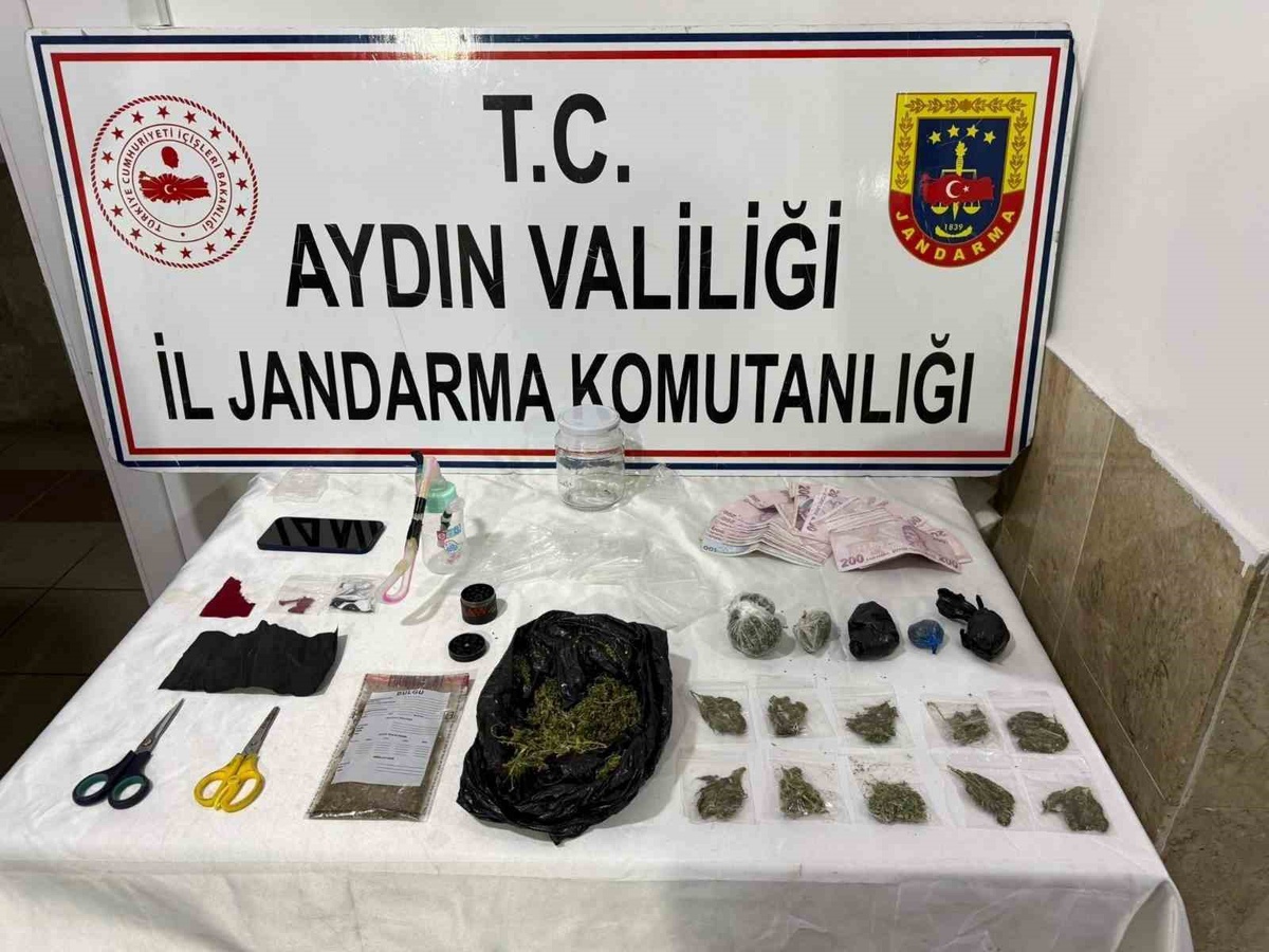 Aydın Nazilli'de ev aramasında uyuşturucu ele geçirildi, şüpheli gözaltına alındı