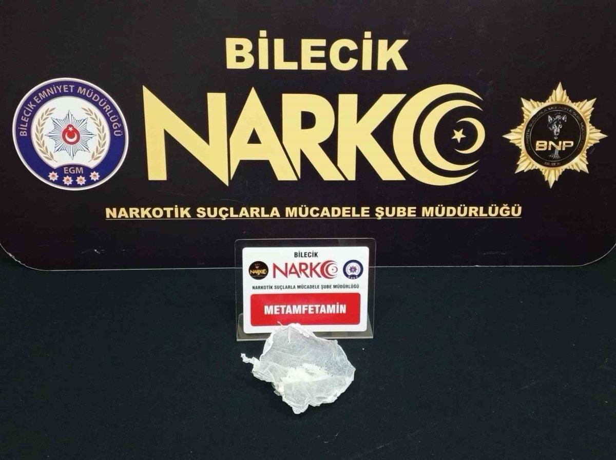 Bilecik'te narkotik operasyonunda metamfetamin ele geçirildi, 1 şüpheli yakalandı