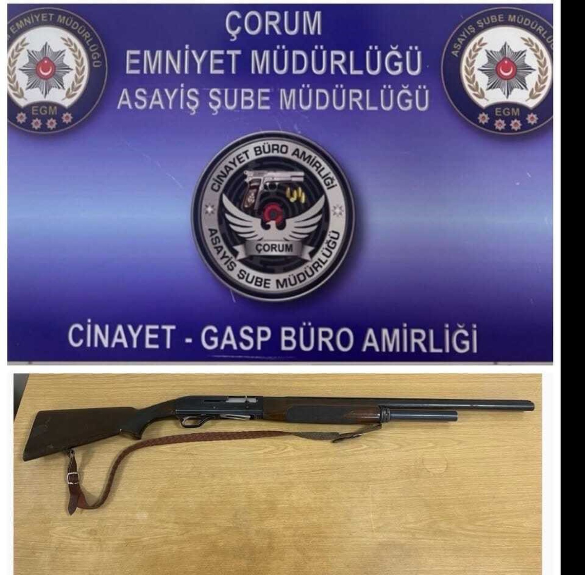 Çorum'da 2-9 Ekim'deki 131 asayiş uygulamasında 4 tabanca, 4 av tüfeği ele geçirildi