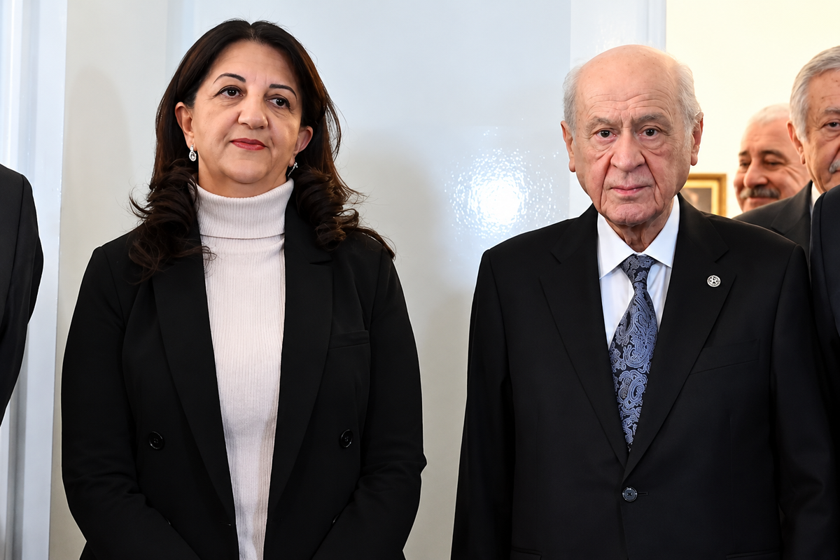 DEM Parti İmralı heyeti, MHP Genel Başkanı Devlet Bahçeli ile görüştü