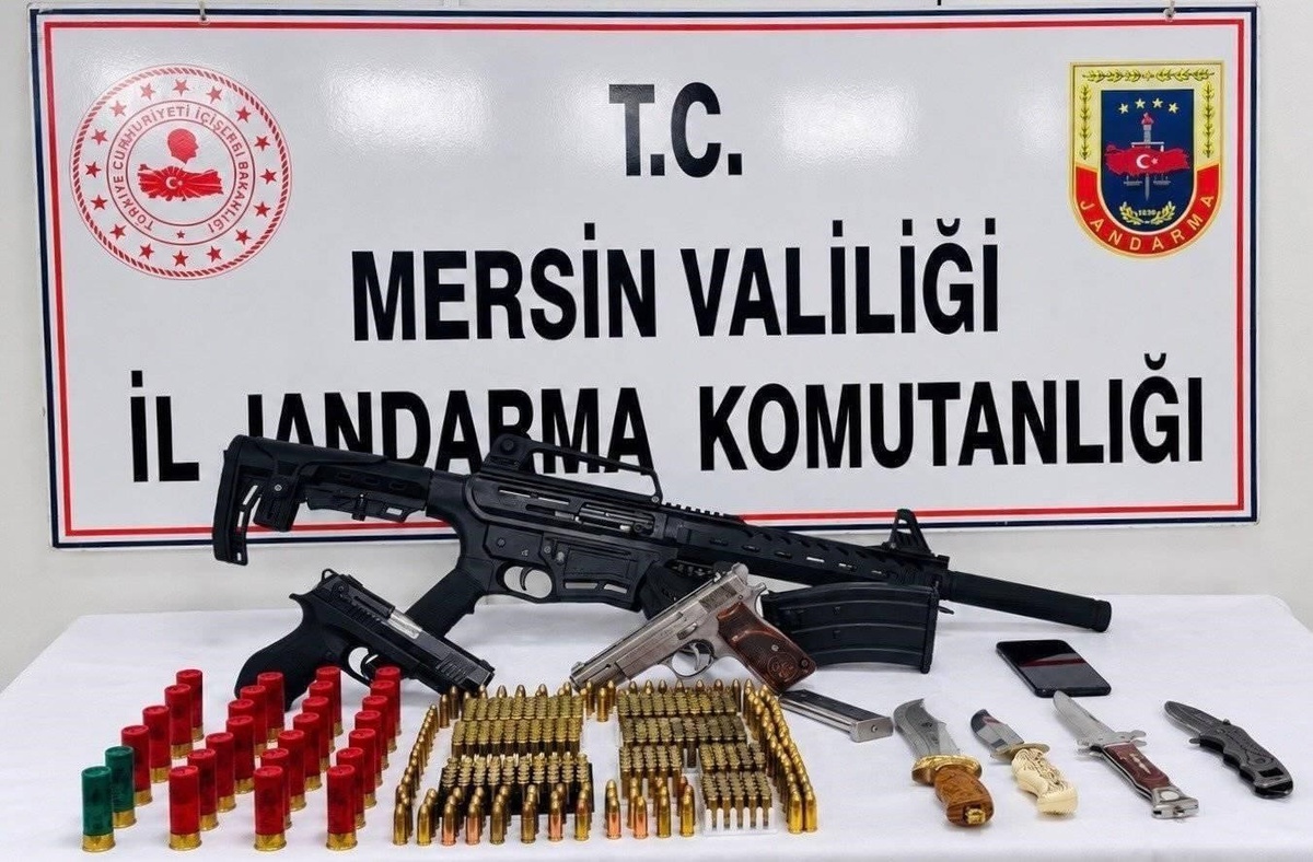 Mersin'de jandarma operasyonunda 1 şüpheli tutuklandı, 312 tabanca fişeği ele geçirildi