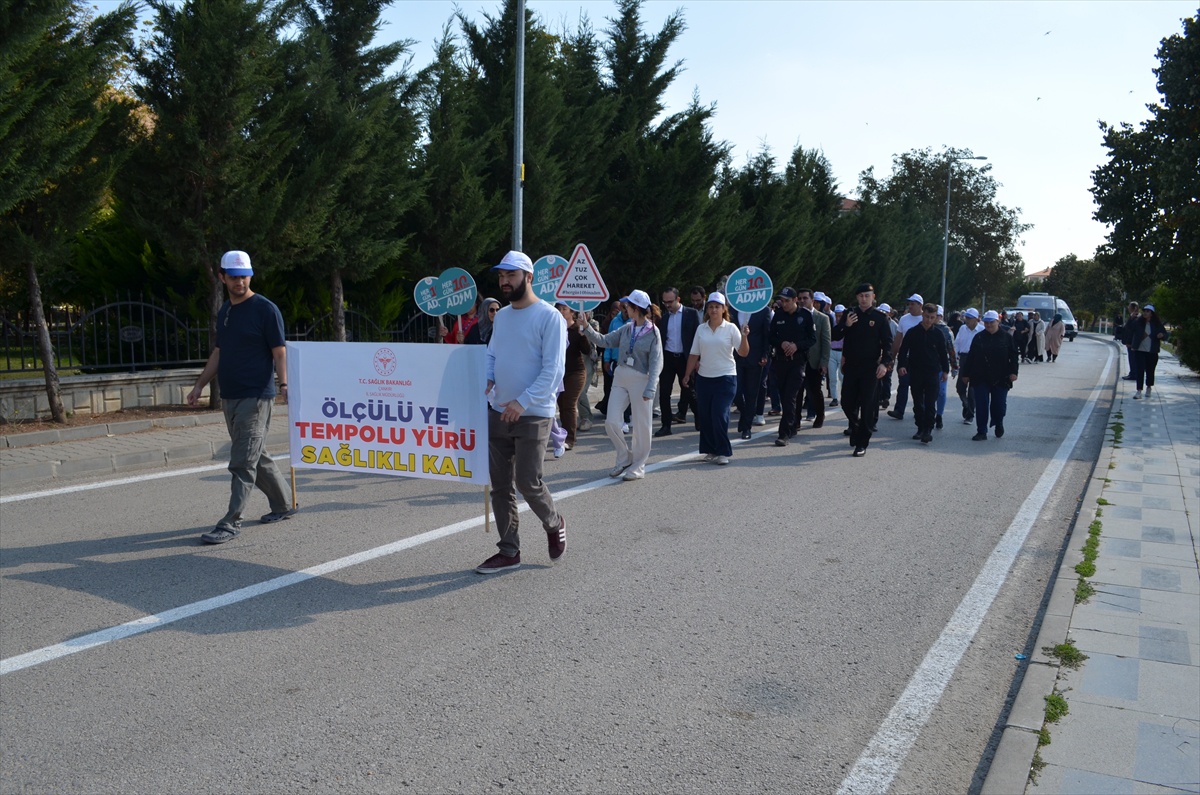 Şabanözü'nde sağlıklı yaşam yürüyüşünde Başhekim 10 bin adım çağrısı yaptı