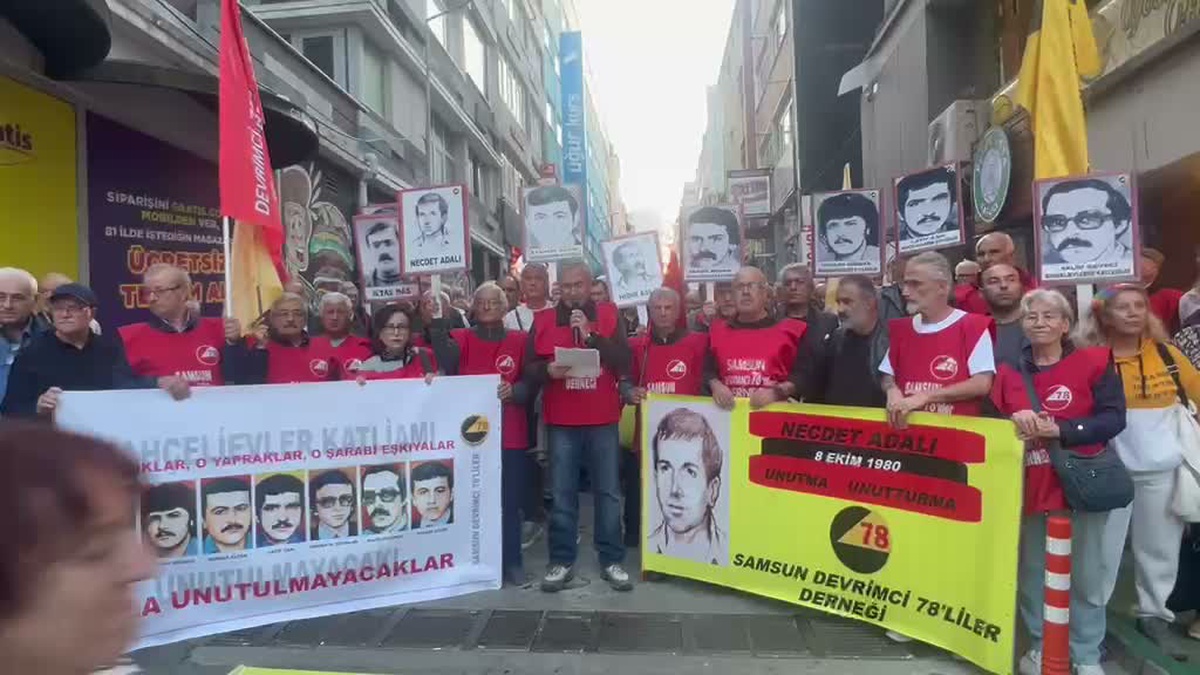 Samsun'da Devrimci 78'liler Derneği, Necdet Adalı'yı idamının 46'ncı yılında andı