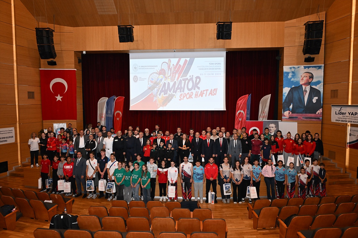 Sinop'ta Sporun Enleri Ödül Töreni düzenlendi