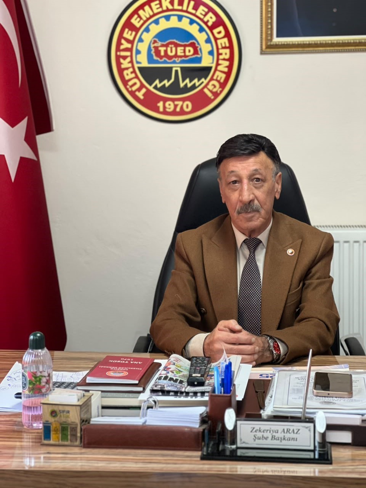 TÜED Erzurum Şube Başkanı Araz, emekli maaşı için Emekli Geçinme Endeksi istedi